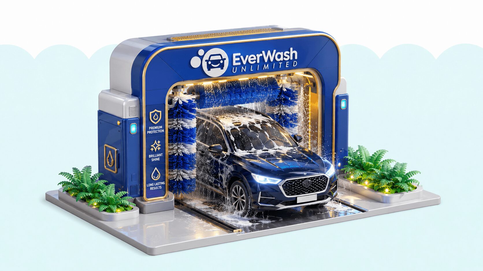 EverWash Unlimited premium ceramic protection and brilliant shine